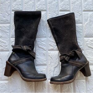 El Naturalista Dome leather Suede boots